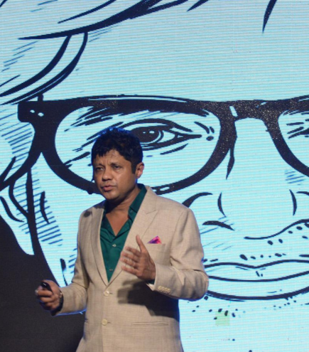 Founder Chairman of WFPS, Mr. Sandy Shah, on the very prestigious global platform TEDx, LexiconMile at Pune, India.