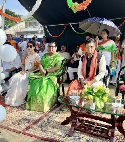 Founder Chairman of WFPS, Mr. Sandy Shah, as a special guest on 78th independence day celebrations at Narangi Military Station & Army Public School, in Guwahati, India.